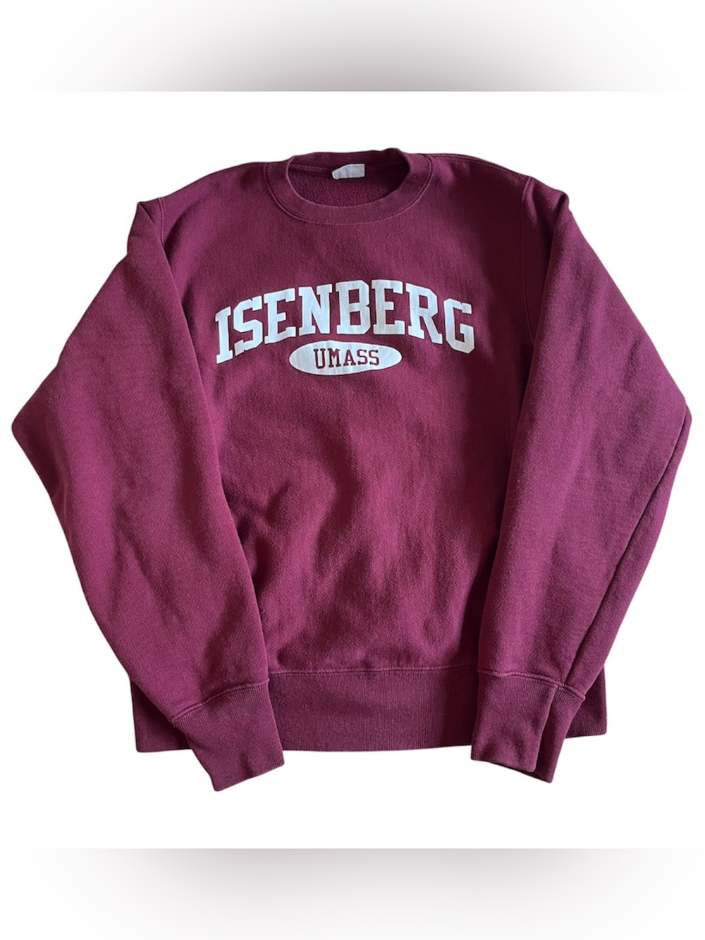 Vintage Isenberg UMASS Champion Reverse Weave Crewneck Sweatshirt Small